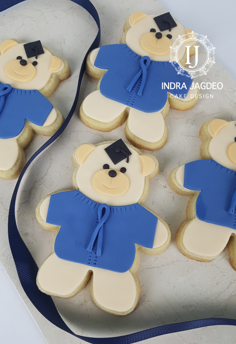 Teddy Bear Graduation Cookies