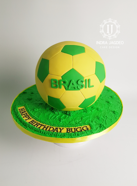3D Soccer Ball Cake | Brasil