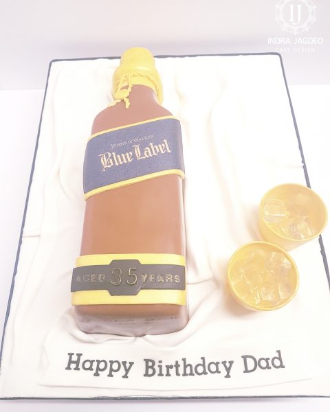 Johnnie Walker Blue Custom Cake