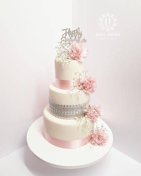 Fresh Flower Wedding Cake